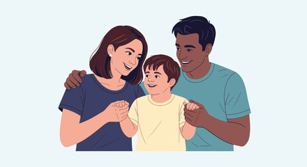 Celebrating inclusion and the strength of family bonds on International Day of Persons with Disabilities, fostering love and support within a diverse community