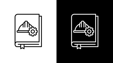 Manual Book  White Icon Set Design