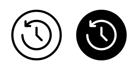 Stopwatch or timer icon. Clock face countdown symbol