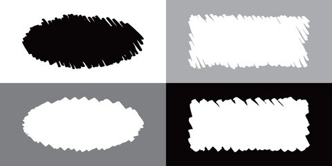 落書きタッチの図形素材