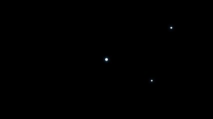 Twinkling stars animation, Star twinkling and shining sparkle animation, glitter glowing light trails, 2D cartoon flat vector starburst twinkle on black background, 4K video - Powered by Adobe