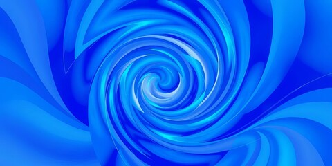 Obraz premium Abstract blue digital art illustration featuring a swirling geometric pattern, illustration art, lines