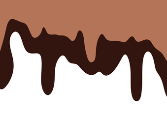 melted chocolate dripping