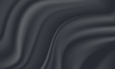 Abstract black gray gradient geometric background. Neon light curved lines and shape with color graphic design.