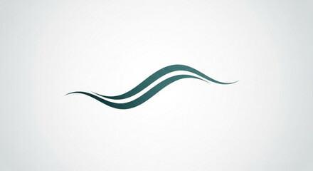 Elegant wave design, perfect for logos, branding, and minimalist designs, conveying a sense of fluidity, movement, and sophistication