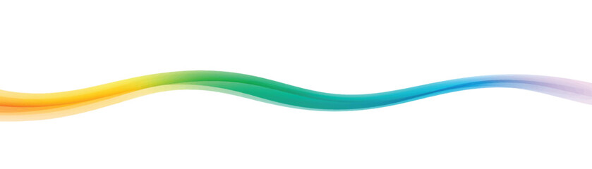Abstract Curve Shape with Colorful Gradient Wave Line on White Background Modern Art Design Element Rainbow Flow Concept with Vibrant Color Spectrum Texture Pattern 3d Style Illustration