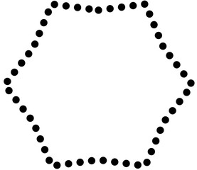 Star shape dots. Geometric element