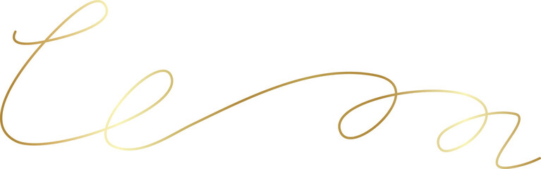 Spiral and swirl golden line icon. Design decoration