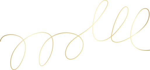 Spiral and swirl golden line icon. Design decoration