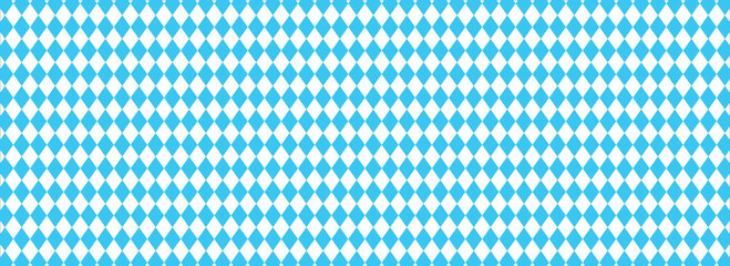 Bavarian background,seamles pattern blue  and white Panoramic holiday template International German beer festival in Munich - Modern Vector ilustration