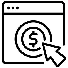 pay per click icon 