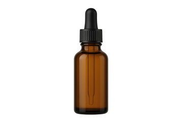Fototapeta premium Amber glass dropper bottle with pipette mockup