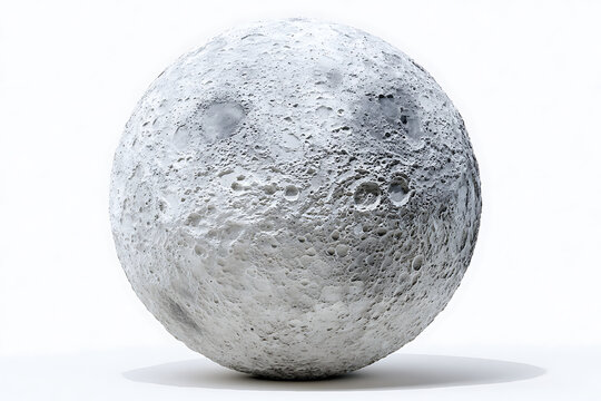 Stunning detailed moon surface with craters, perfect for space exploration or astronomy projects, ideal for educational content or science fiction themes, lunar texture