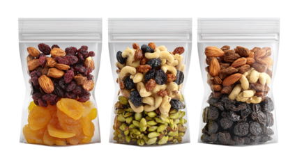 Mezcla de frutos secos con nuezes, pistachos avellanas almendras y semillas sobre fondo de madera vista desde arriba