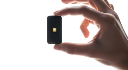 Tiny Portable Device Held in Hand, a Compact Gadget for Modern Living