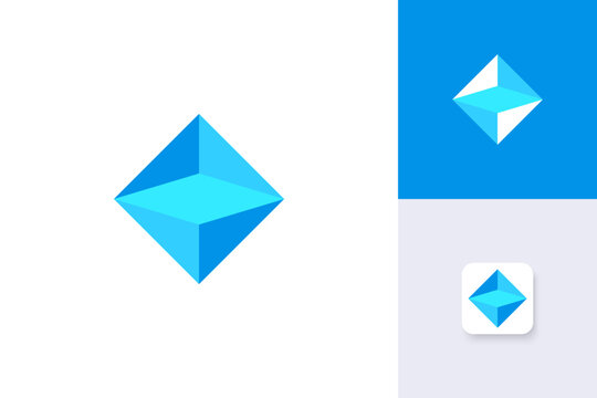 prism logo design illustration vector template