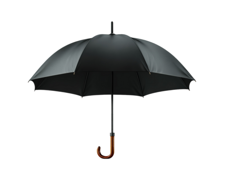 Set of umbrellas. Top view, front and folded umbrella. Rain protection on white background isolated. Flat design style. For web design, mobile applications, and printing.Vector illustration.