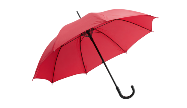 Set of umbrellas. Top view, front and folded umbrella. Rain protection on white background isolated. Flat design style. For web design, mobile applications, and printing.Vector illustration.