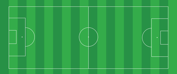 Football field. Football field lines style. Black field and stadium outline scheme on white background. eps10. © Moh