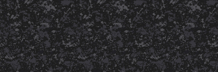 Dark gray grunge camouflage texture with splotches. Grunge camo texture background with spotted © Mariia