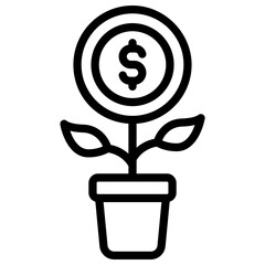 money growth icon