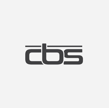cbs logo design vector icon , creative modern and minimal unique cbs logo , logo name and black and white cbs logo