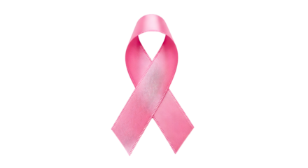 Pink Ribbon Symbolizing Breast Cancer Awareness and Support for Patients