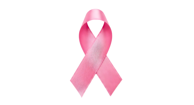 Pink Ribbon Symbolizing Breast Cancer Awareness and Support for Patients