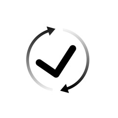 simple cash flow icon or easy transfer. flat style trend repeat arrow logotype graphic design technology element isolated on white background. concept of mobile app or right and left direction