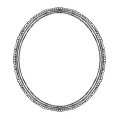 A hand-drawn circular frame with a rough, textured pencil-sketch style. The simple black outline features subtle grain and decorative dotted accents, creating a natural, organic, and artistic look. 