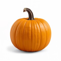 Obraz premium Classic bright orange pumpkin for festive autumn decor harvest