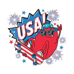 tshirt design USA-independent-day