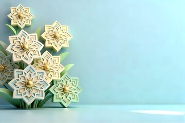 flat background with muslim theme