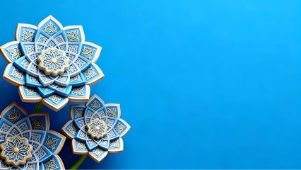 flat background with muslim theme