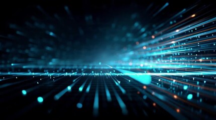 Futuristic data streams pulsing with vibrant light for innovative technology projects or digital transformation campaigns with a modern feel