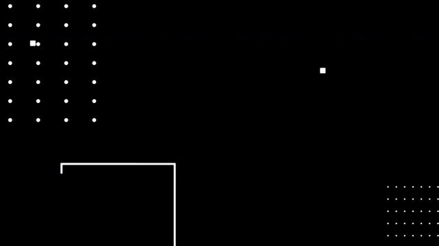 Abstract geometric pattern memphis design and animation