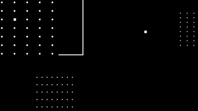 Abstract geometric pattern memphis design and animation