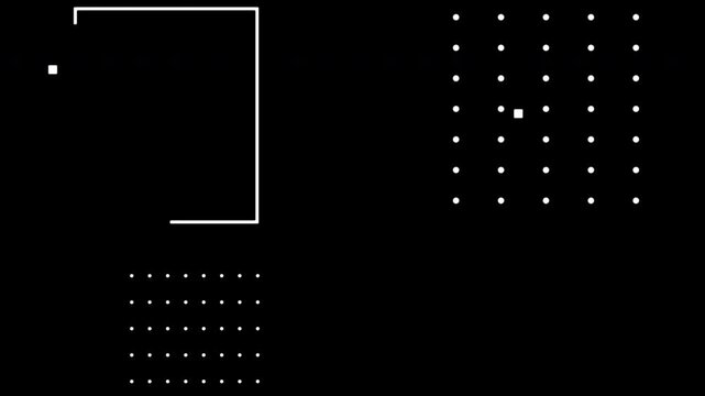 Abstract geometric pattern memphis design and animation