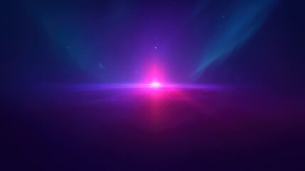 Obraz premium Stunning cosmic light display outer space digital art surreal environment wide angle visual journey