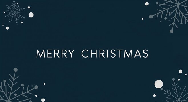 Christmas Wishes: A festive message, elegantly displayed, wishing joy and happiness during the yuletide season, complete with snowflakes.