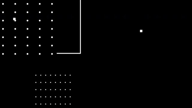 Abstract geometric pattern memphis design and animation