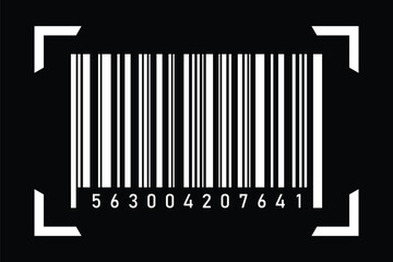 Barcode scan icon. vector bar code. digital bar code and retail pricing bars labeling. eps 10