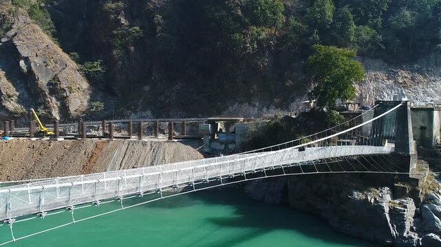 Lakshman Jhula bridge in Rishikesh