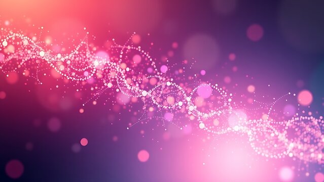 Abstract data visualization as a colorful particle cloud, representing modern tech concepts.