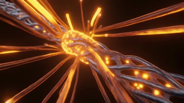 Microscopic view of microtubule polymerization and cellular growth