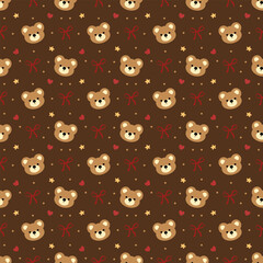 seamless pattern with bear 