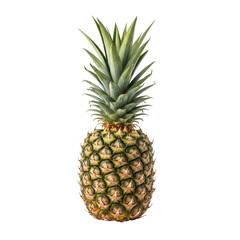 Vibrant Exotic Pineapple Isolated for Food Design
