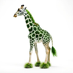 Obraz premium A green giraffe 