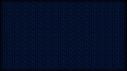 Seamless Abstract Geometric Deep Blue Line Pattern on Black Background