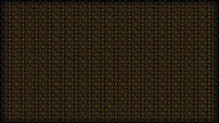 Seamless Abstract Geometric Gold Line Pattern on Black Background